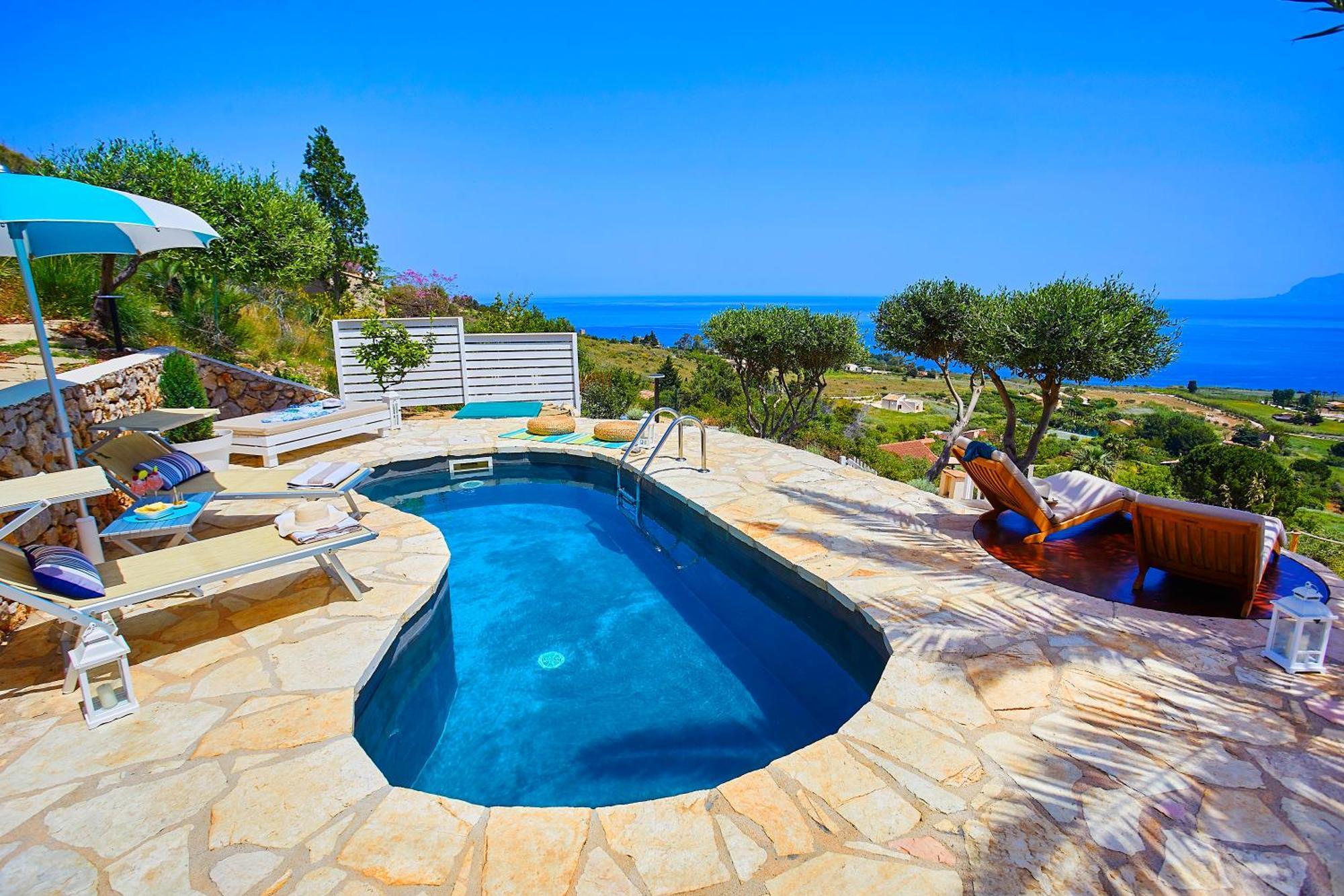 Villa Brezza Marina - Scopello-Villas สโกเปลโล ภายนอก รูปภาพ